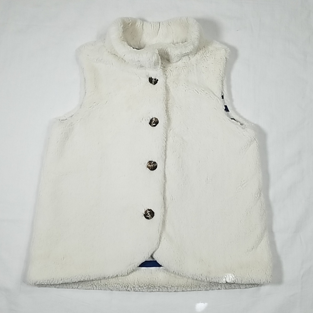 Hanna Anderson Girls Faux Fur Vest